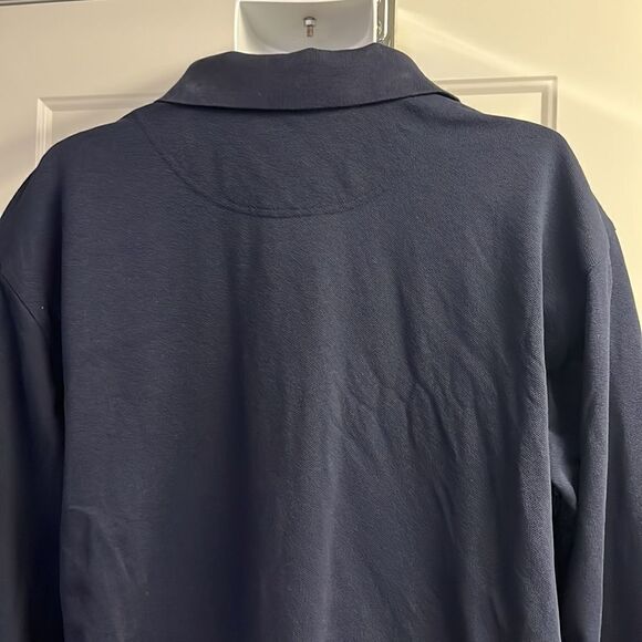 Cutter & Buck Men’s Navy Collared Long Sleeve Three Button Pullover- Large - Picture 10 of 14